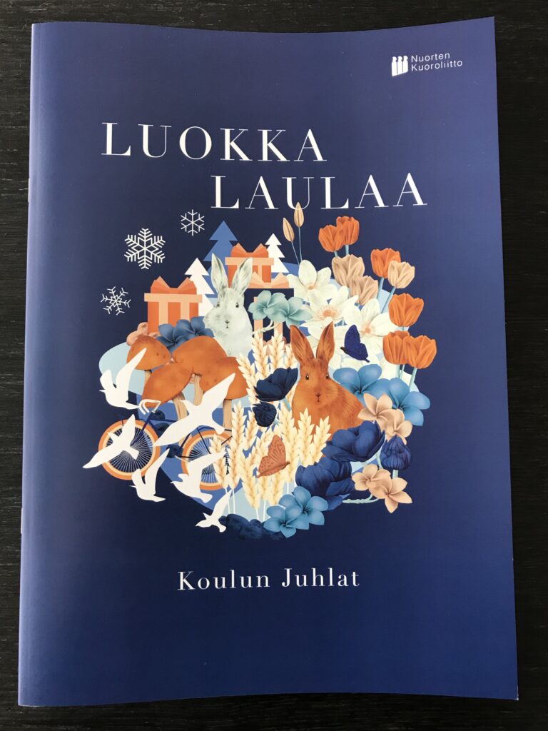Luokka laulaa -vihkon kansi